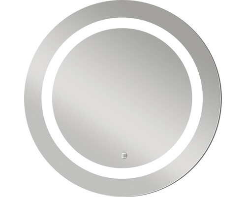 LED badkamerspiegel Silver Sun met aluminium frame Ø 59 cm IP 24 (spatwaterdicht)