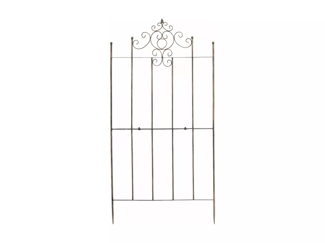 Lot de 2 treillis métal bronze 85.5 x 2 x 170 cm 10_0003844