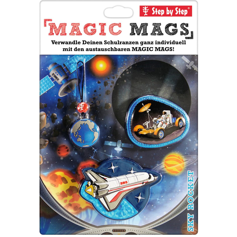 Step by Step Magnet-Set, Magic Mags, Sky Rocket Rico, 3-teilig