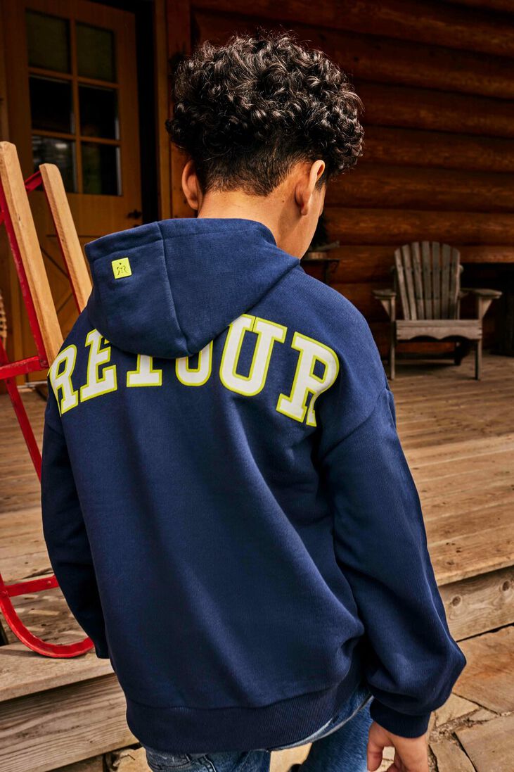 RETOUR donkerblauwe retour sweater easton