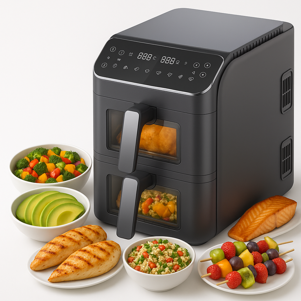 Friac AIF 8100 ST Dubbele Airfryer 5,5 + 5,5L 2800W