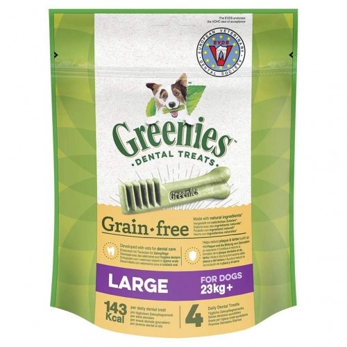 Greenies petiscos dentais para cães pequenos. Sabor natural.