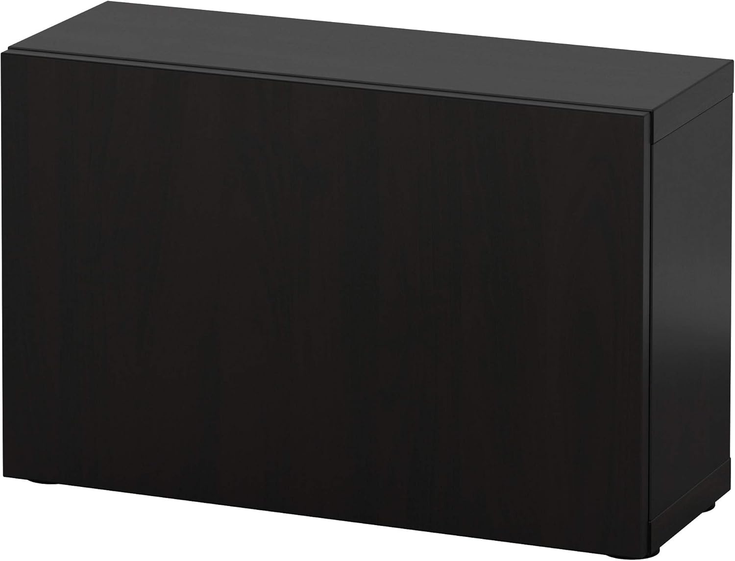 Ikea BESTÅ Regal mit Tür, 60x22x38 cm, Schwarz-Braun/Lappviken Schwarz-Braun