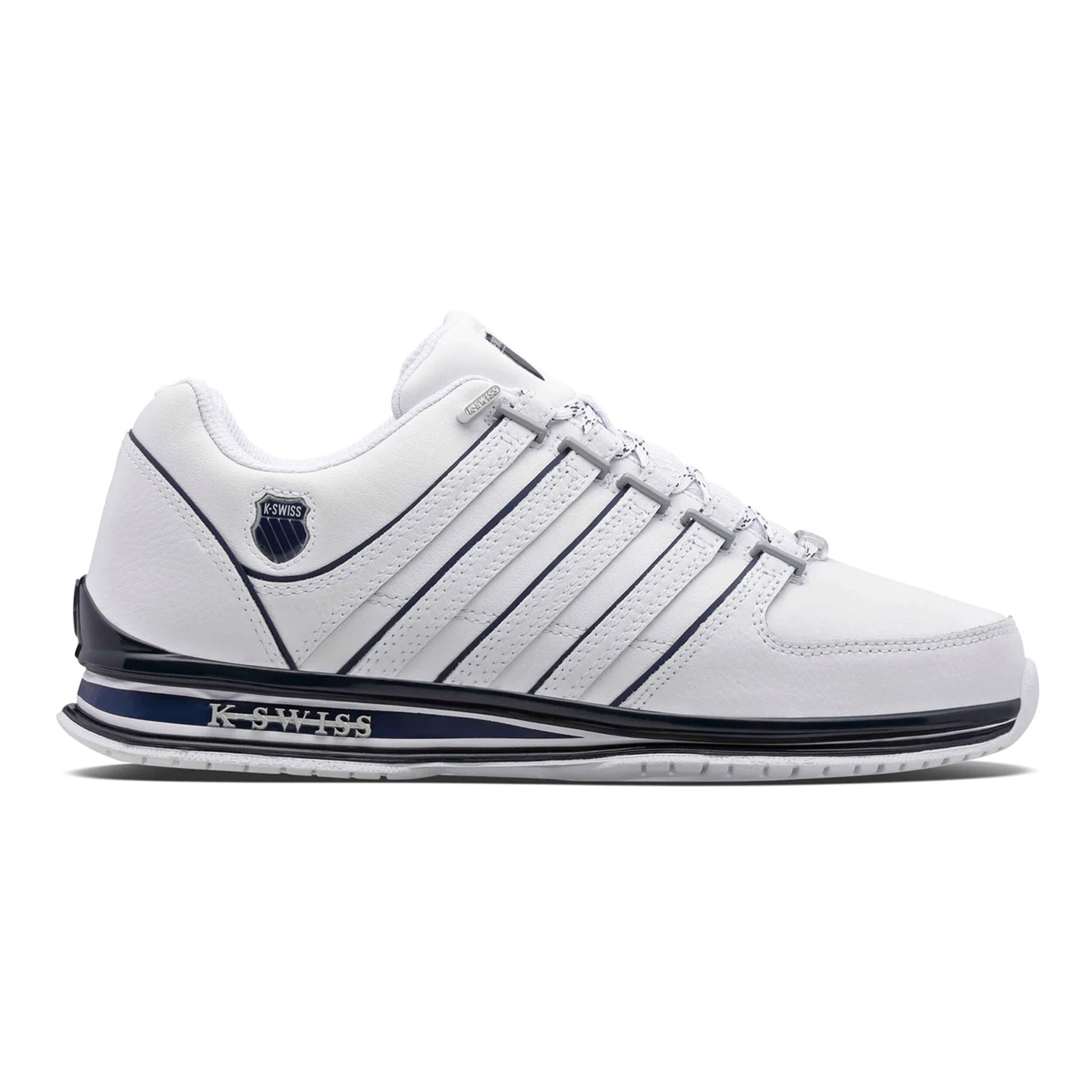 K-Swiss Rinzler Baskets Hommes - Blanc , Bleu Foncé