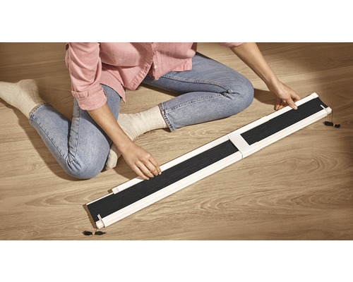 Tesa® aluminium dakraam plisségordijn, profielen telescopisch tussen 116 cm en 164 cm