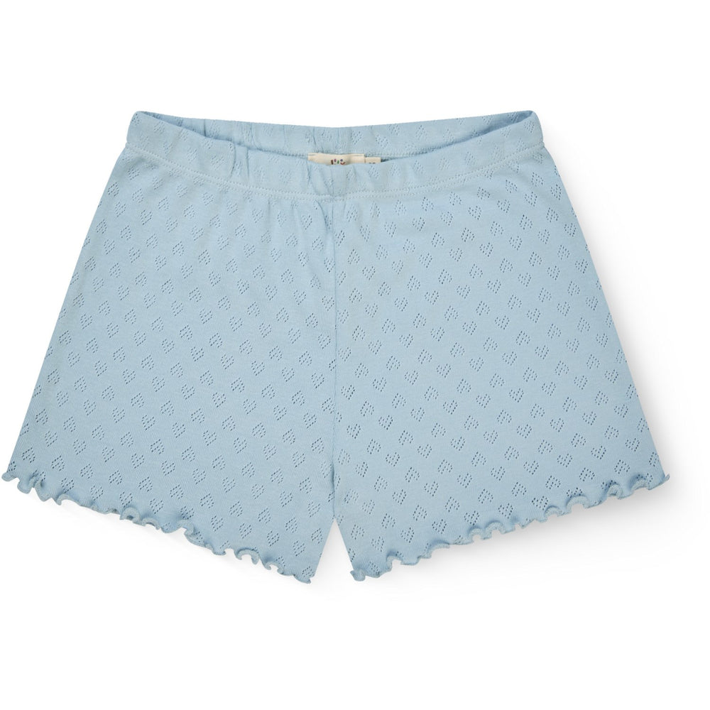 Køb COPENHAGEN COLORS Dusty Blue Pointelle Heart Shorts