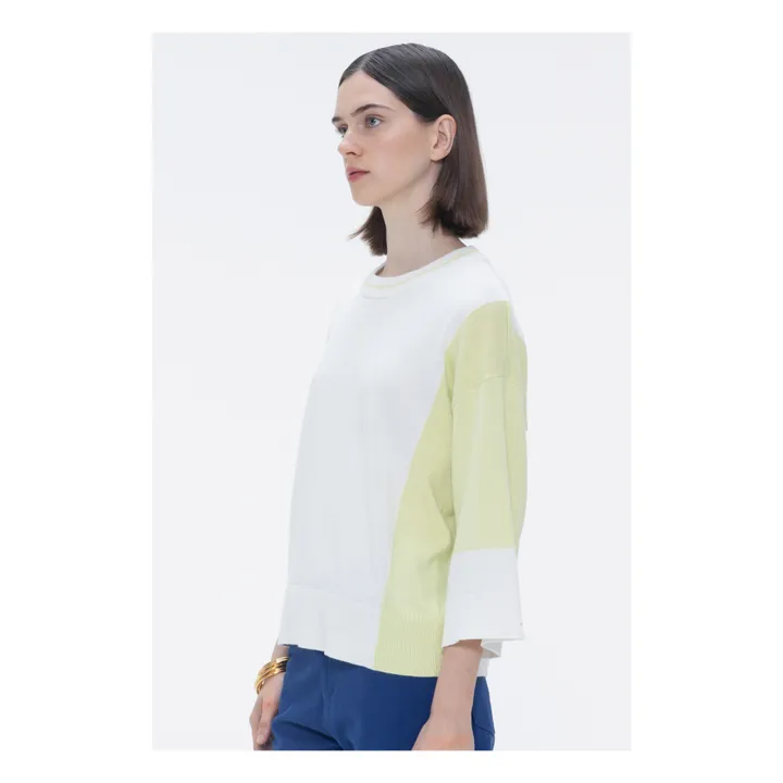 Our Sister Pull Timber Lin et Coton | Jaune citron