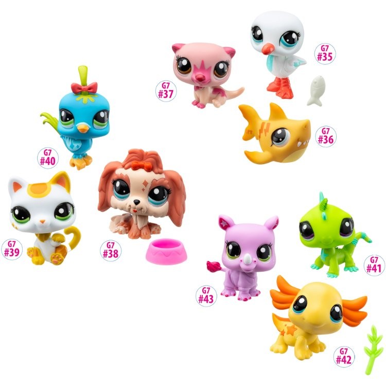 Littlest Pet Shop - Pet trio in tube - Assorted