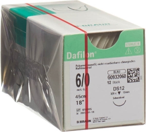DAFILON 45 cm blau DS 12 6-0, 12 Stück