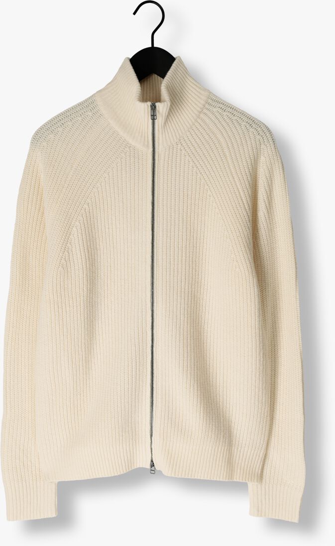 ecru forét trui delta wool zip knit