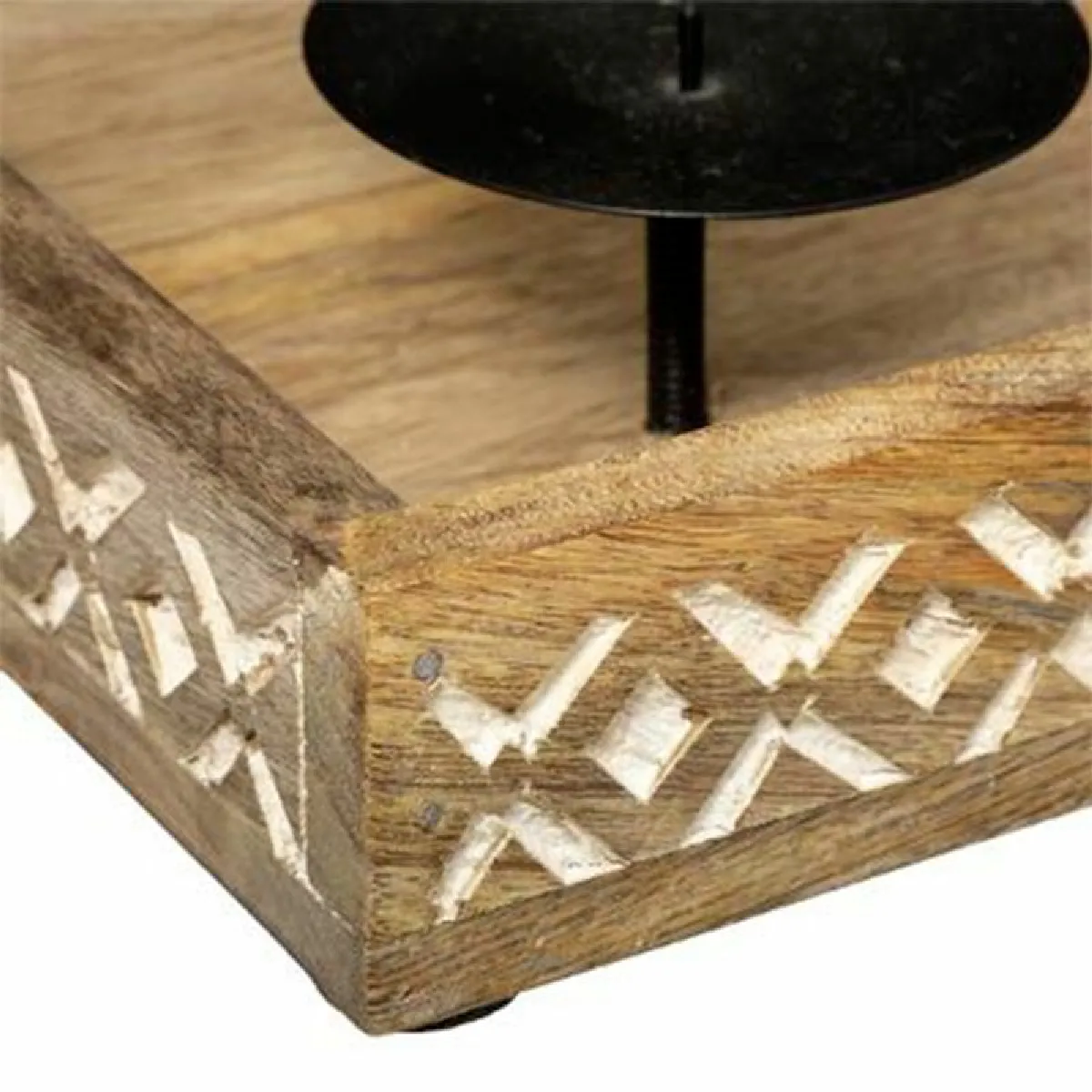 Photophore en Bois Hacienda