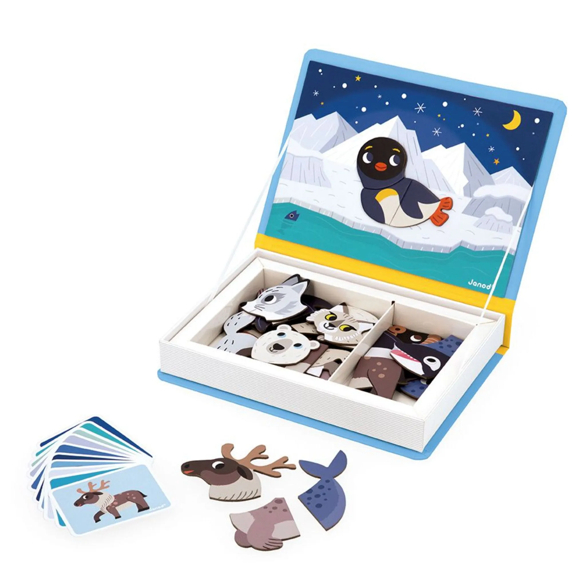 Janod Livre Magnétique Animaux Polaires