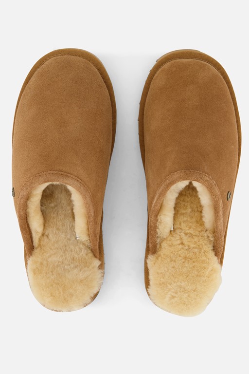 Warmbat Classic Pantoffels cognac Suede