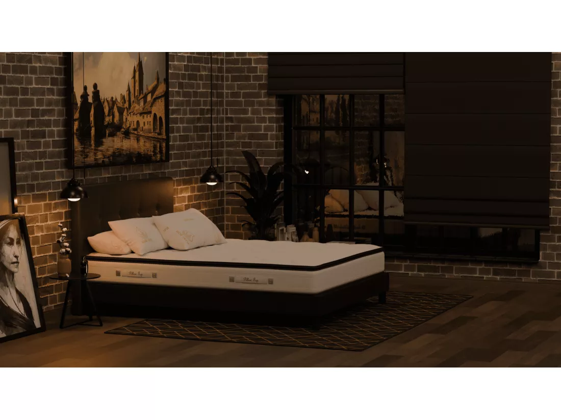 Matelas 90x190 Onyx - Ressorts Ensachés Haute Qualité - Mal de Dos - Soutien Ferme | Accueil Moelleux - Confortable - Solide - Douce Lune