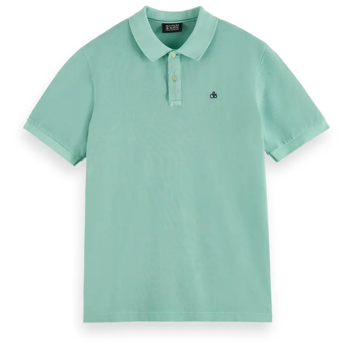 Scotch & Soda Garment Dyed Pique Polo Heren