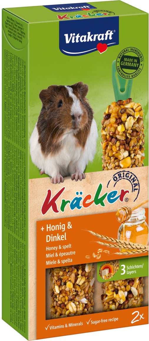 Vitakraft caviasnack Kräcker honing en spelt 2 stuks