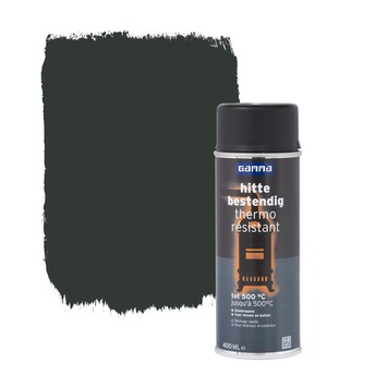 GAMMA spuitlak hittebestendig zwart 400 ml