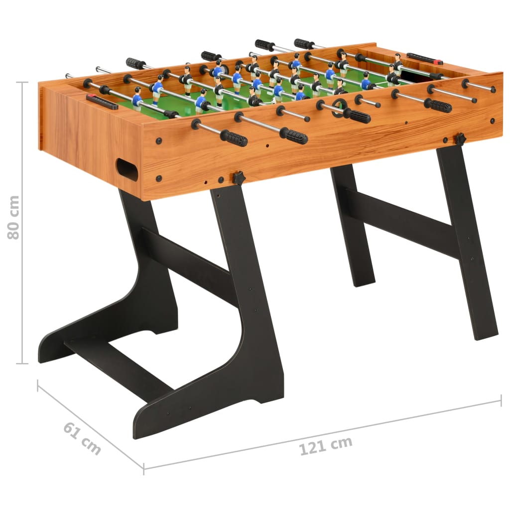 Mesa de pebolim Vidaxl marrom claro