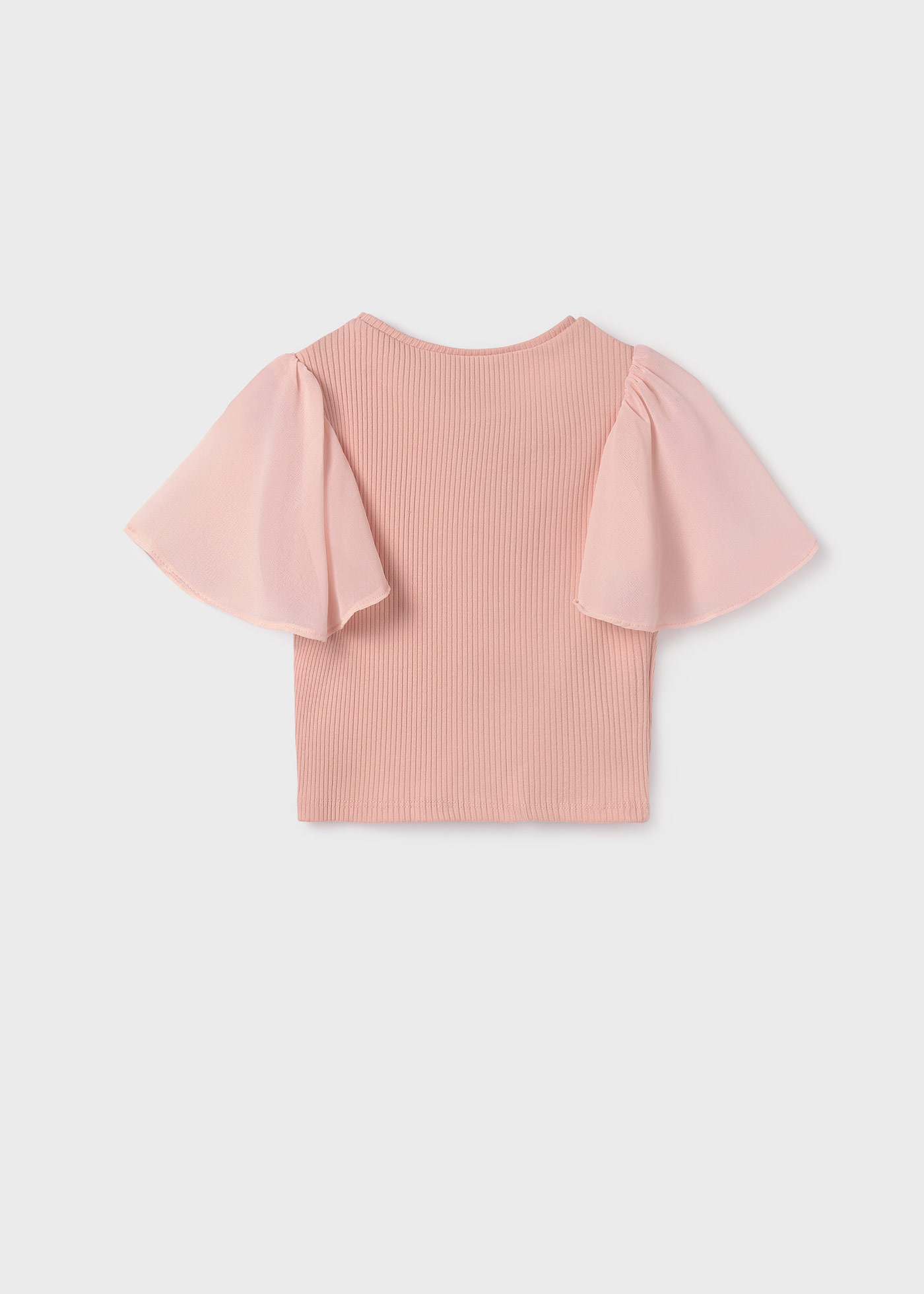 Camiseta canelada feminina