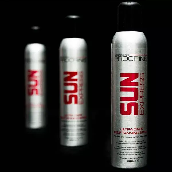 Spray autobronzeador instantâneo Procrinis SunExpress 200ml