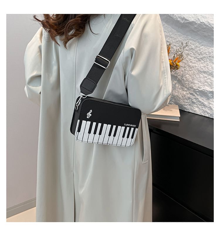 Kleevelind - Piano Print Crossbody Bag