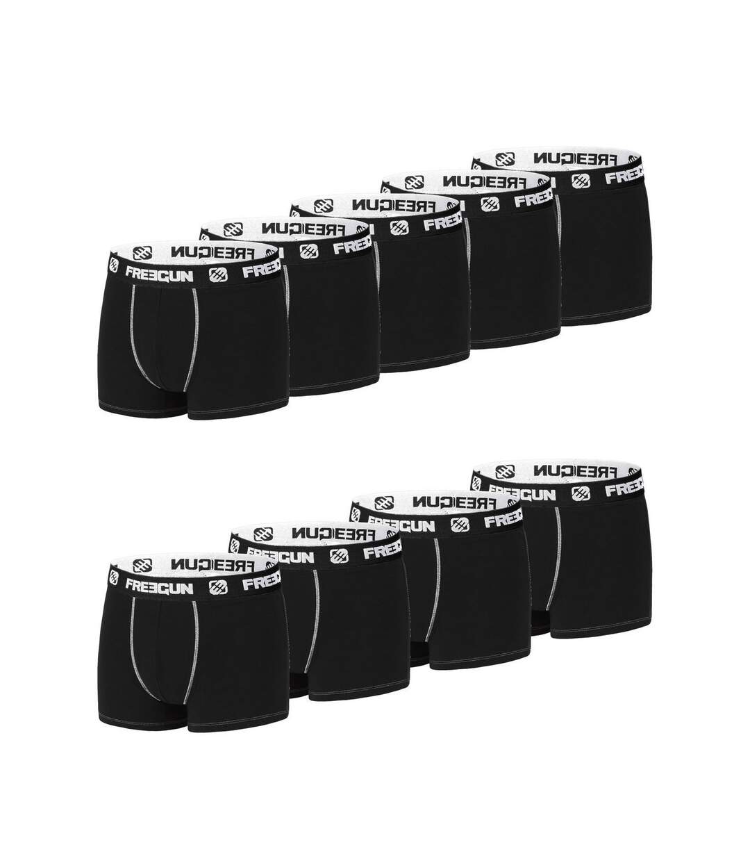 Boxer Homme Coton, Calecon Homme, Durable, Peaux-sensibles (Lot de 9)