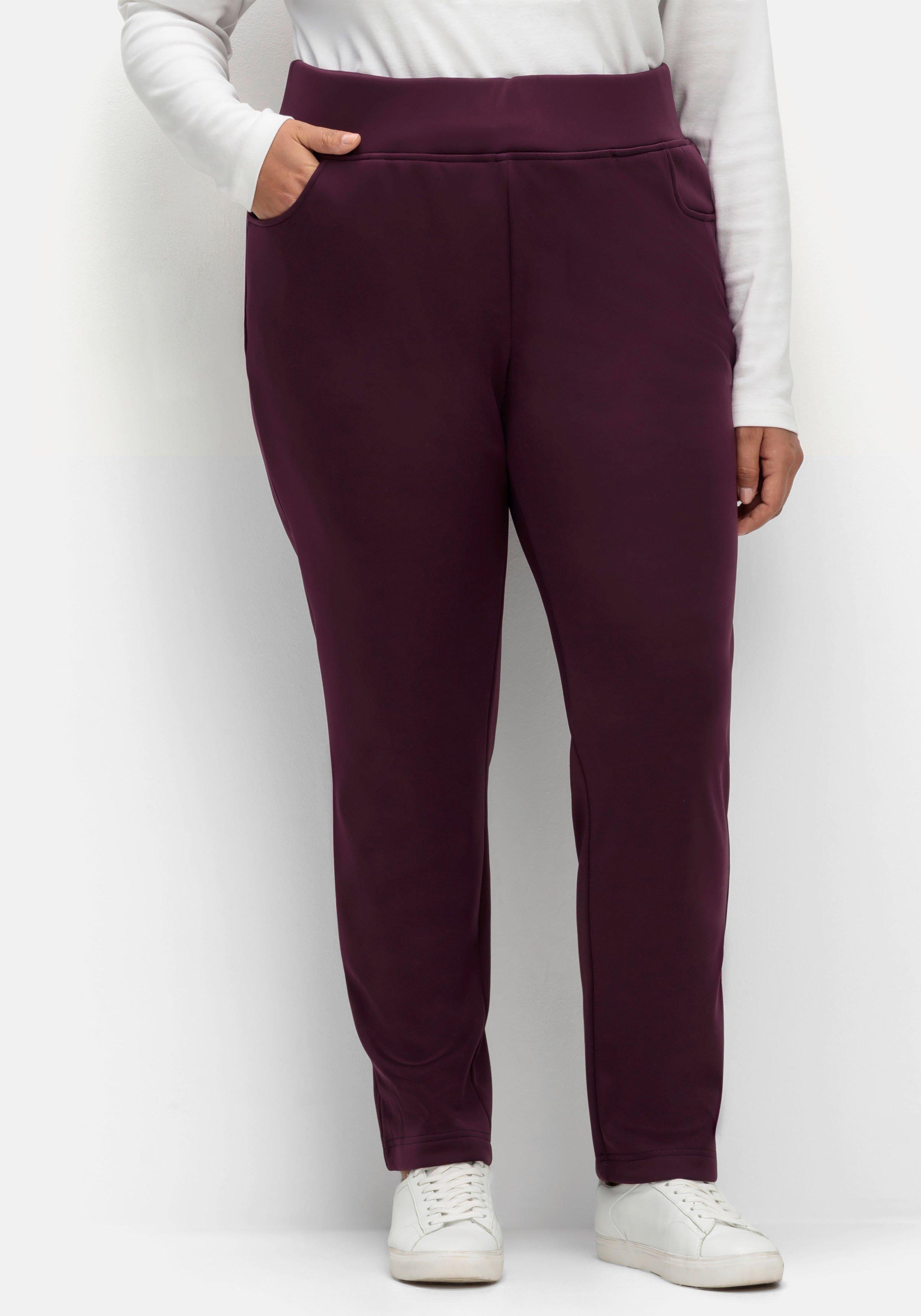 Leicht glänzende Schlupfhose mit Fleece-Innenseite