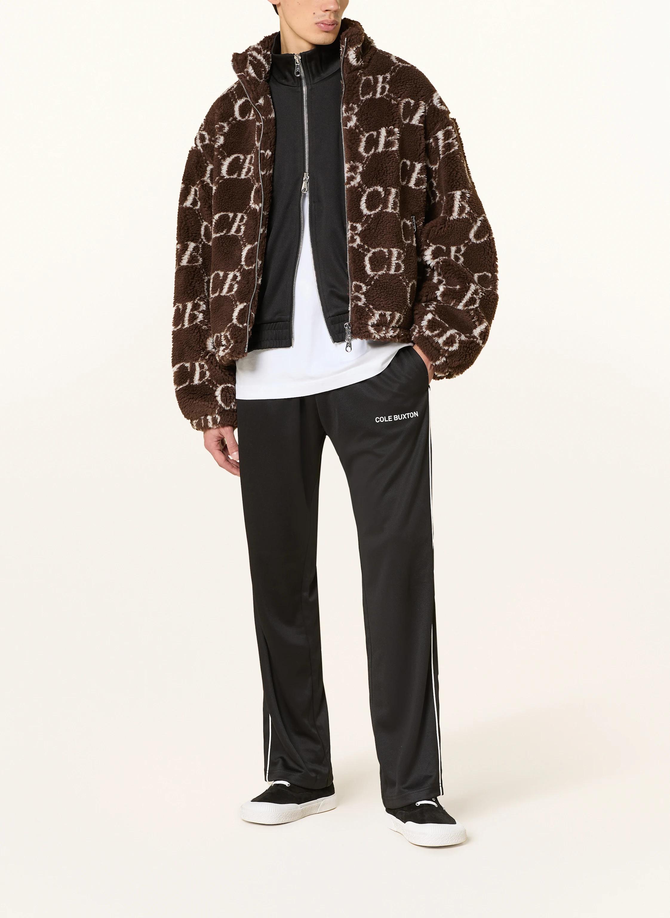 COLE BUXTON Track Pants PIPE mit Galonstreifen