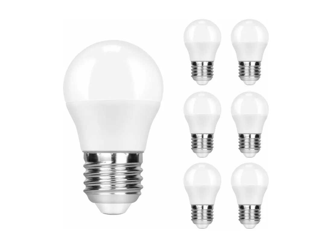 NETTLIFE Lot de 6 ampoules LED E27 blanc chaud – 5 W ， 3000 K, ampoule blanche chaude, lampe à économie d'énergie, sans scintillement