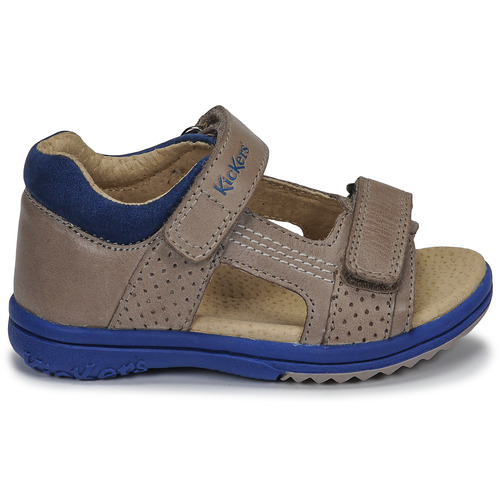 Kickers - PLAZABI - Gris / Bleu