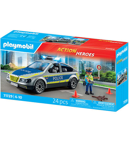 Playmobil Action Heroes - Polizei-Streifenwagen m. Licht/Sound -