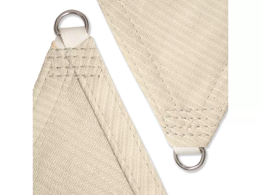 Malibu - Voile d’ombrage triangulaire 300x300x300 cm en PE 180g/m²