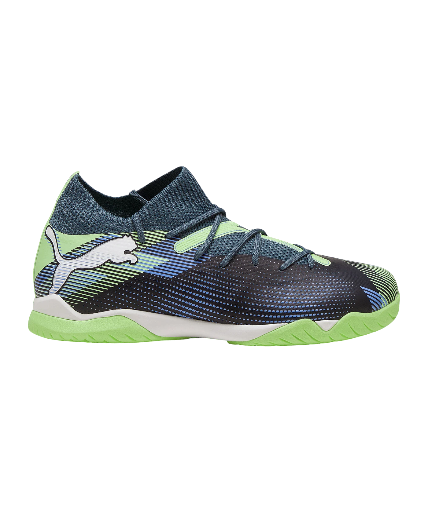 PUMA FUTURE 7 Match + Mid IN Lights Out Jr Kids Grau Weiss F03