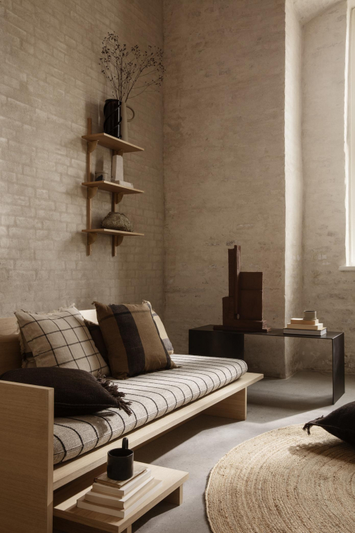 Ferm Living Eternal Jute vloerkleed Ø120 naturel