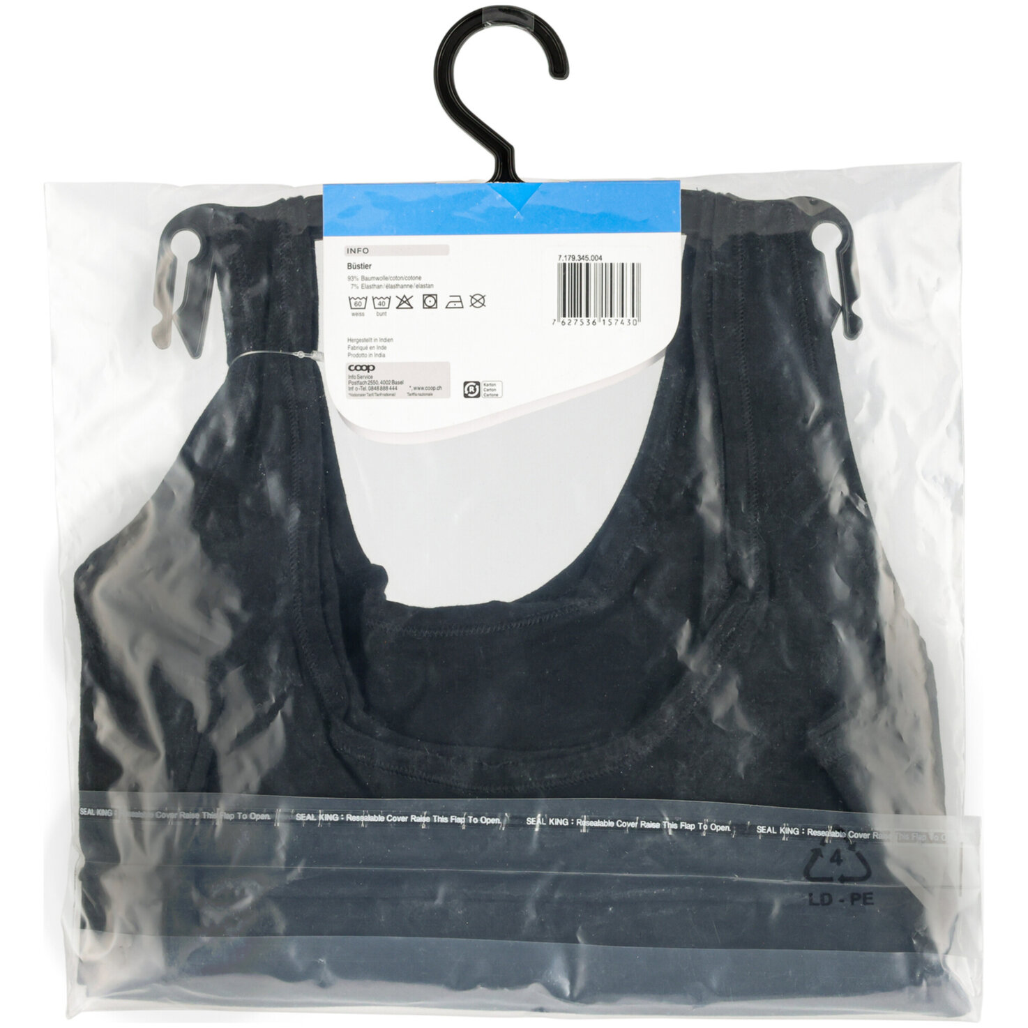 Damen Büstier Duo schwarz XL