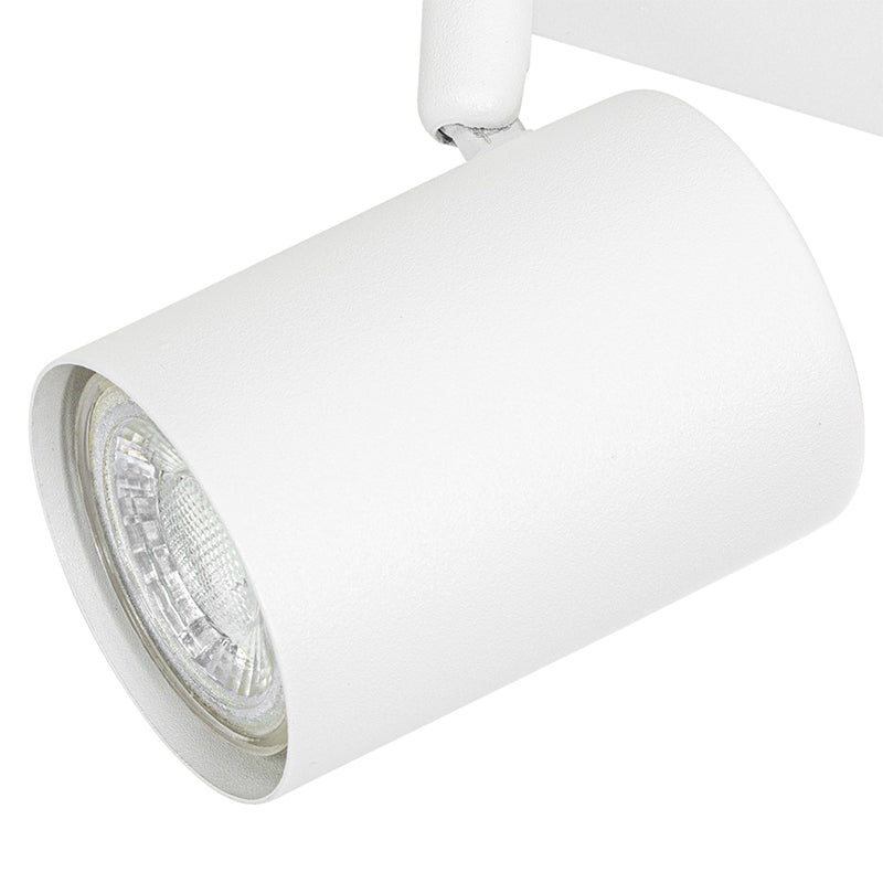 QAZQA Moderne plafondlamp wit 3-lichts verstelbaar rechthoekig -