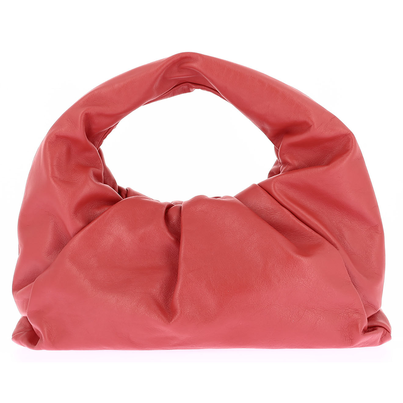 Bottega Veneta Sac The Shoulder Pouch Moyen en Cuir rouge - Très bon état - L.38 cm