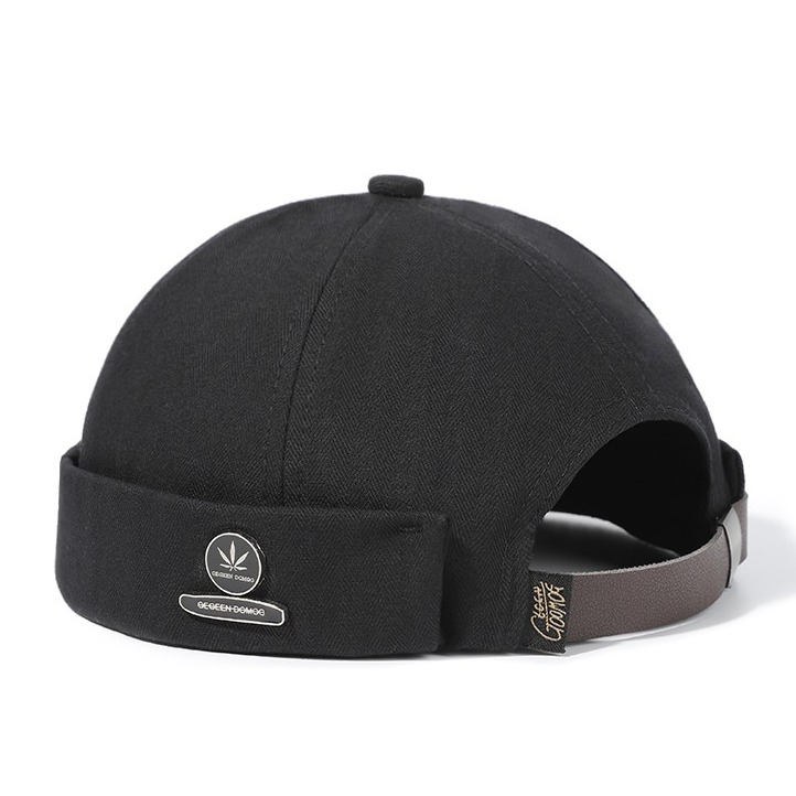 Unisex Hipster Cap Mütze (Grössenverstellbar) - Schwarz