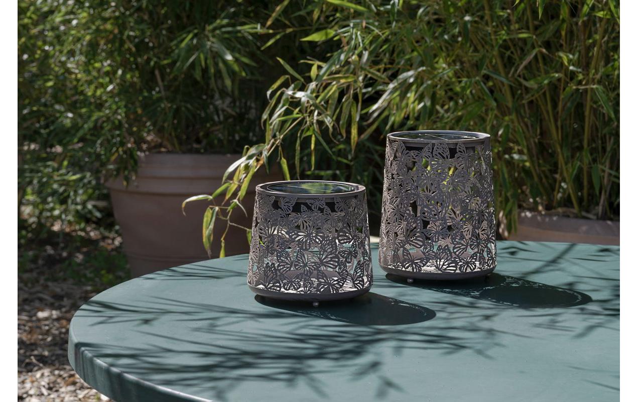 Laterne Solar Antic Mini Farfalla BraunDekorative Solarleuchte