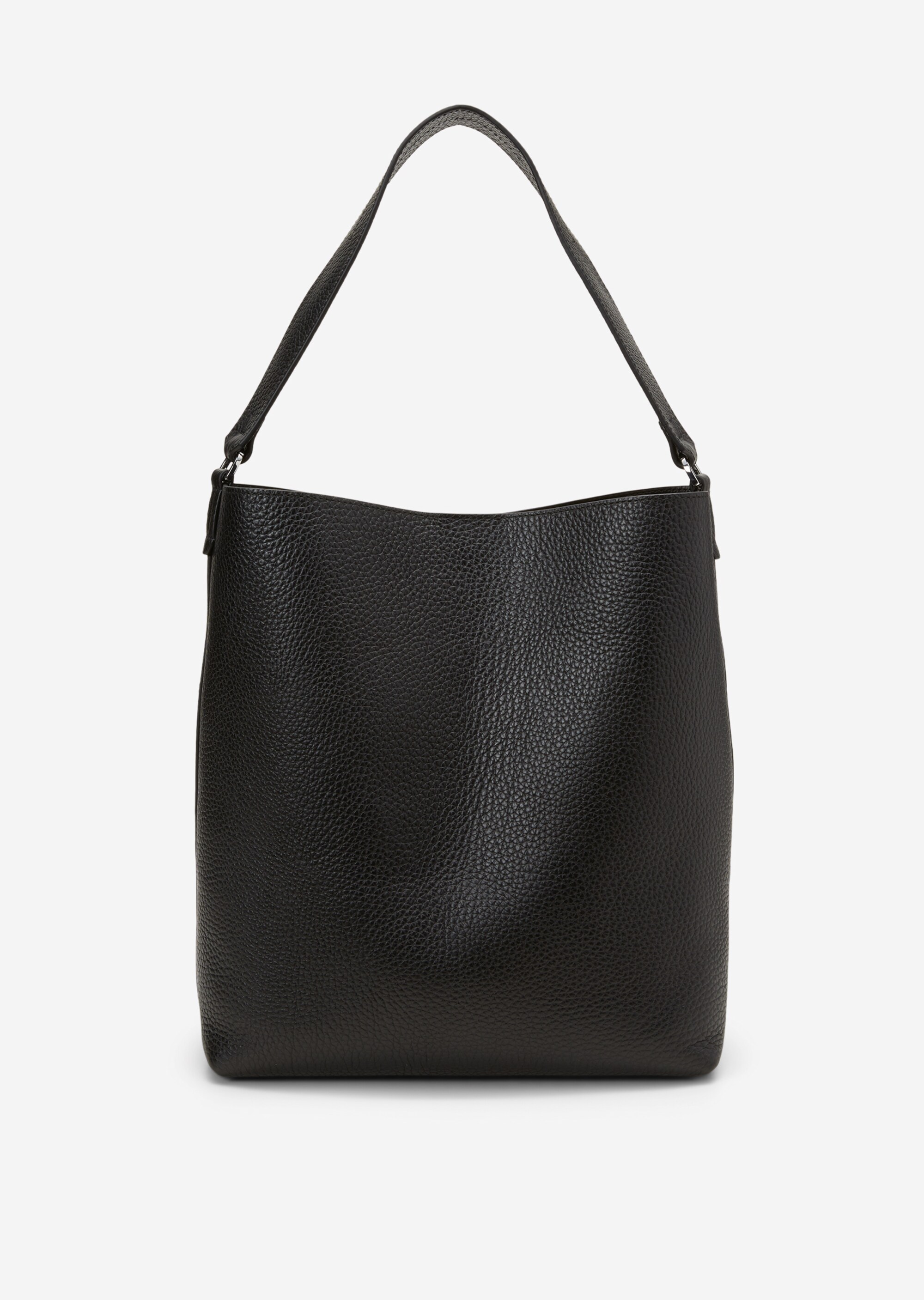 Hobo Bag medium aus genarbtem Rindleder