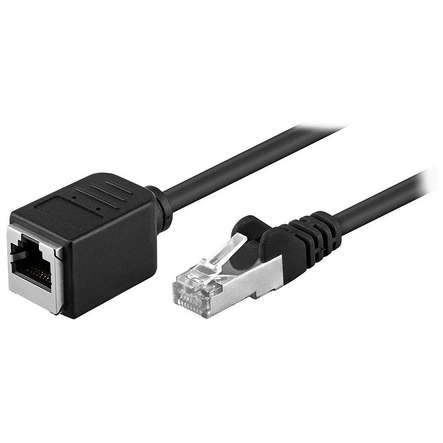 Rallonge cable RJ45 Cat 5e F/UTP (noir) - 2 m