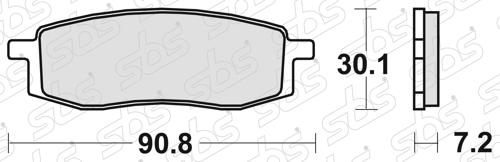 SBS - Plaquettes de frein 580 SI