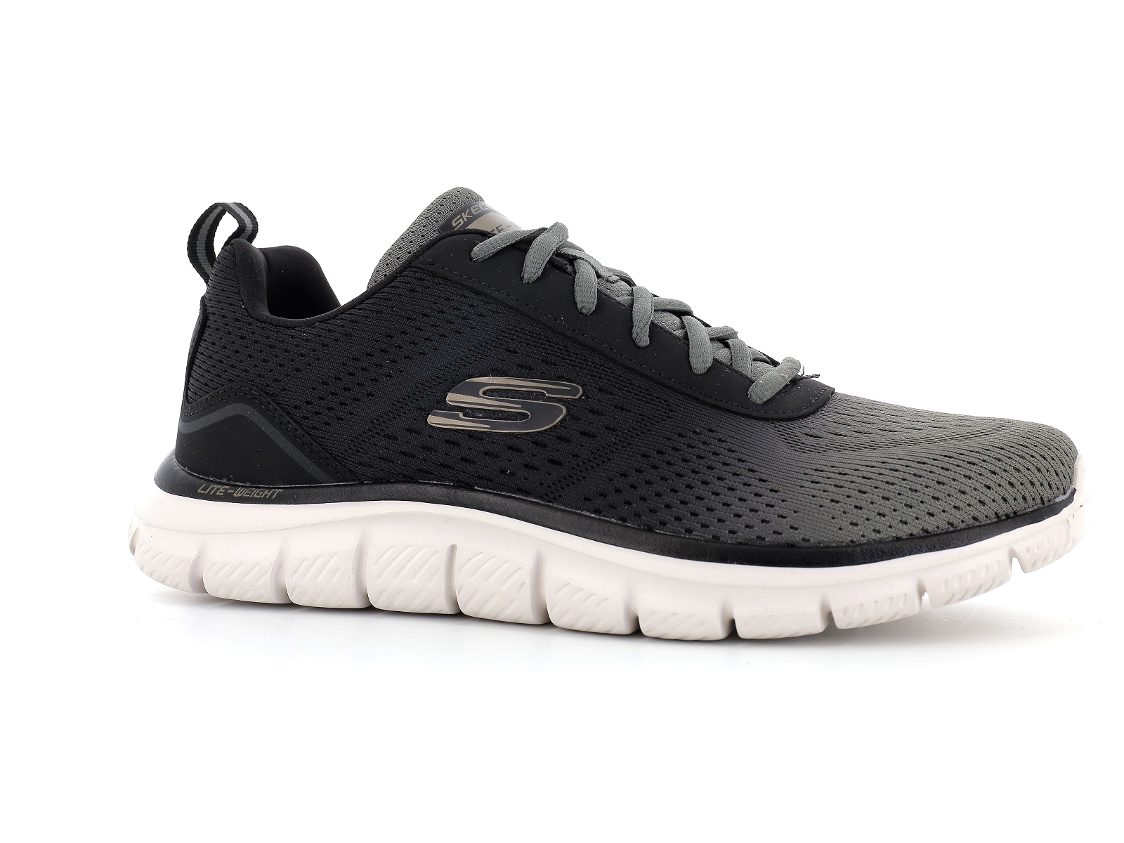 Skechers-TRACK RIPKENT Matières combinées Kaki