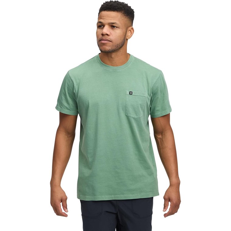 Black Diamond M Diamond Patch Ss Pocket Tee Laurel Green