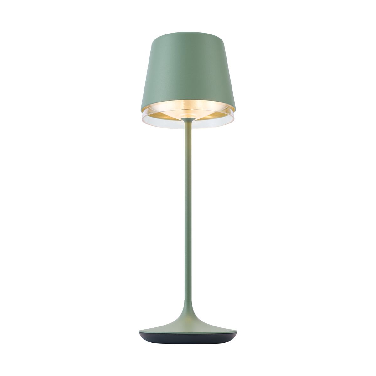 Tafellamp groen incl. LED IP65 oplaadbaar met laadstation - Bass
