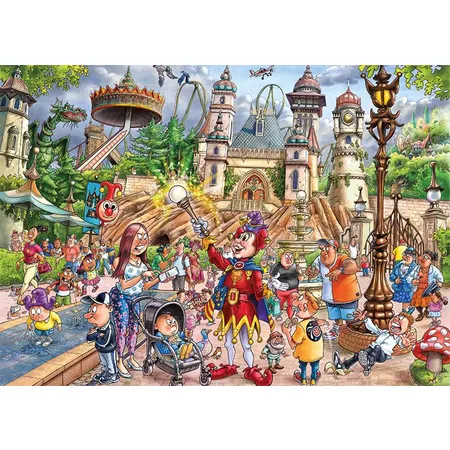 Jumbo Spiele Puzzle - Wasgij Mystery efteling - World of Wonders, 1000 Teile