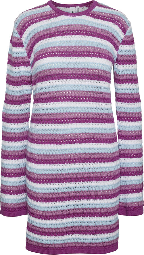 Something New SNRIHANNA LS SHORT DRESS Willowherb/crochet