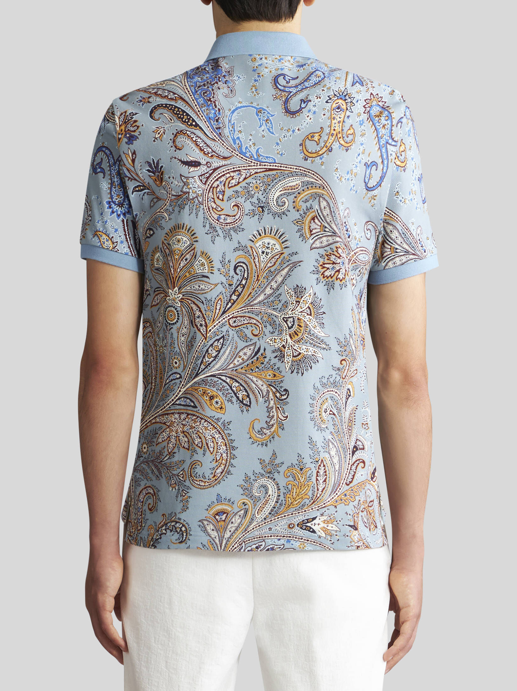 Etro| Herren Poloshirt mit Paisleymuster Regular Fit