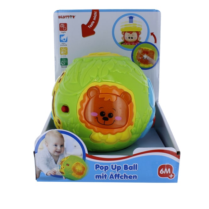 Besttoy - Pop Up Ball mit Äffchen