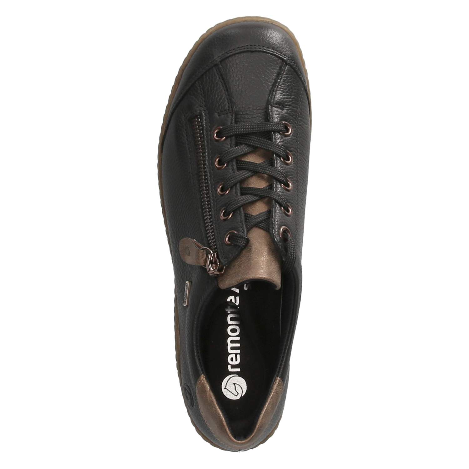 Remonte Halbschuhe - schwarz/braun